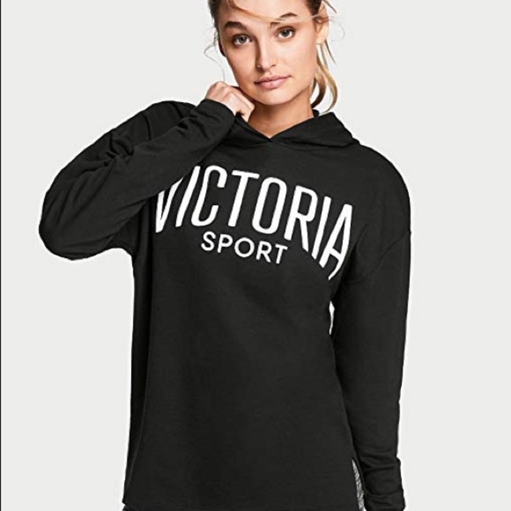 NWT Victoria's Secret Sport: Rare 🔥 Various Sized Black Logo Workout Hoodie